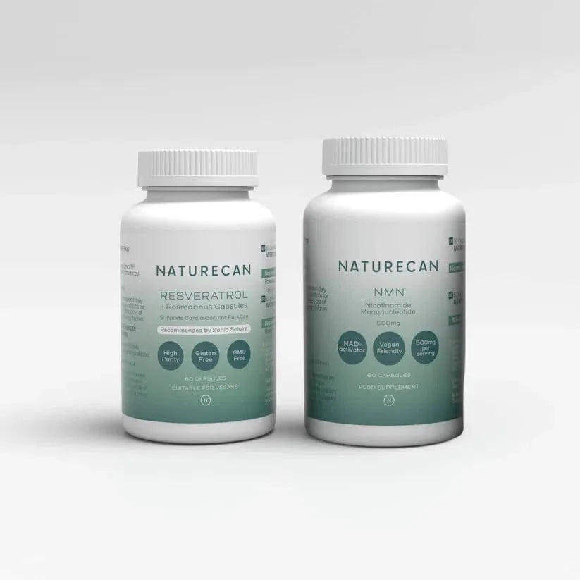 NMN y Resveratrol, suplementos antienvejecimiento