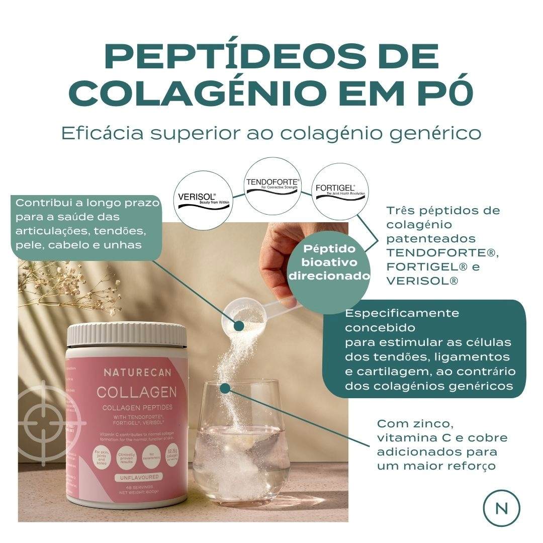 Peptídeos de Colágeno em Pó